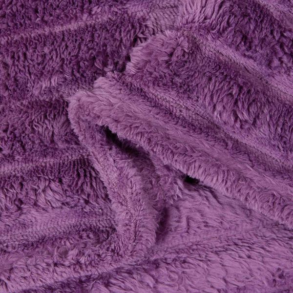 vidaXL Throw Blanket Purple 150 x 130 cm Fleece