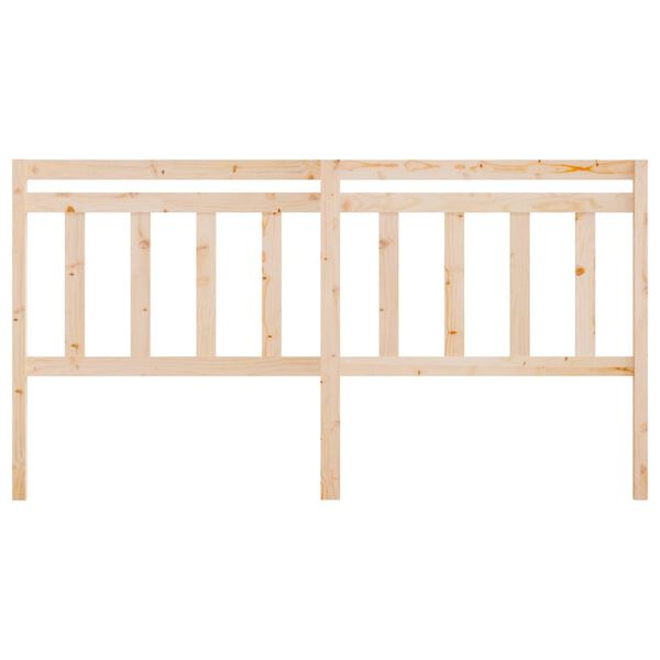vidaXL Bed Headboard 186x4x100 cm Solid Wood Pine