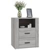 vidaXL Bedside Cabinet Grey Sonoma 50x36x60 cm Engineered Wood