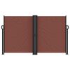 vidaXL Retractable Side Awning Brown 140x1200 cm