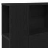 vidaXL Headboard Cabinet Black Oak 100 x 19 x 104.5 cm Engineered Wood