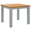 vidaXL Outdoor Tables Natural and grey 45 x 45 x 38 cm
