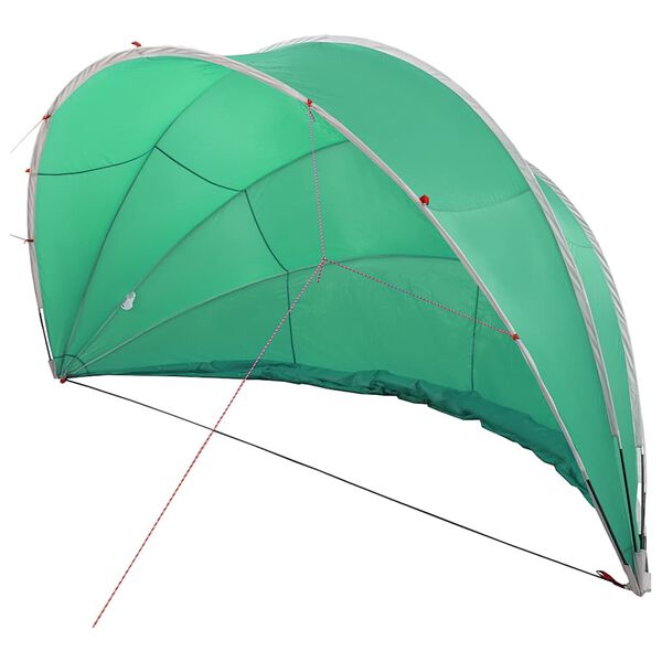 vidaXL Pool Dome Folding Manual Green 500 x 500 x 236 cm