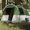 vidaXL Camping Tent Tunnel 4-Person Green Waterproof