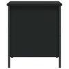 vidaXL Storage Bench Black 40x42.5x50 cm Engineered Wood