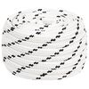 vidaXL Multipurpose Utility Rope 20 mm 50 m White Polyester