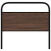 vidaXL Replace Headboard Brown Oak 107 cm Steel and Engineered Wood