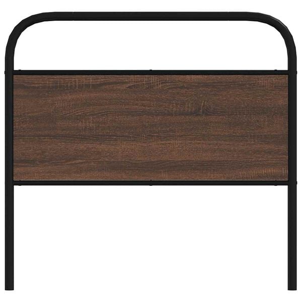 vidaXL Replace Headboard Brown Oak 107 cm Steel and Engineered Wood