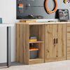 vidaXL Garage Storage Cabinet Artisan Oak 40x51x85 cm Solid Wood Pine
