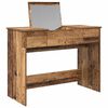 vidaXL Cosmetic Table with Drawer with Mirror Old Wood 100 x 45 x76 cm