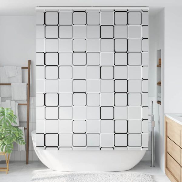 vidaXL Shower Roller Blind with Cassette 150x240 cm Fabric Width 146 cm