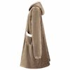 vidaXL Blanket Hoodie Camel 112 x 94 cm Fleece and Flannel