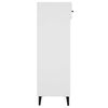 vidaXL Shoe Cabinet High Gloss White 30x35x105 cm Engineered Wood