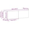 vidaXL Wall TV Cabinet Wall-mounted 3 pcs Old Wood Engineered Wood