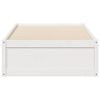 vidaXL Bed Frame without Mattress White 90x190 cm Single Solid Wood Pine