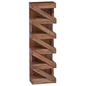 vidaXL Wine Rack Solid Mahogany Wood Natural
