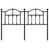 vidaXL Metal Replace Headboard Black 135 cm