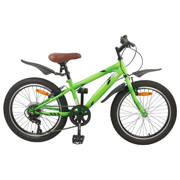 vidaXL Kids Bike 20'' 6-Speed for 6-11 Years Old Green