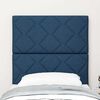 vidaXL Headboard with LED Strip Lights Adjustable Blue 80 cm Fabric