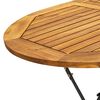 vidaXL 7 Piece Folding Outdoor Dining Set Solid Acacia Wood
