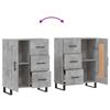 vidaXL Sideboard Concrete Grey 69.5x34x90 cm Engineered Wood