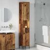 vidaXL Bathroom Cabinet with Drawer Old Wood 31.5 x 33 x 190 cm