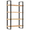 vidaXL 4-Tier Bookcase 120x40x180 cm Rough Mango Wood