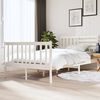 vidaXL Bed Frame without Mattress White Small Double Solid Wood