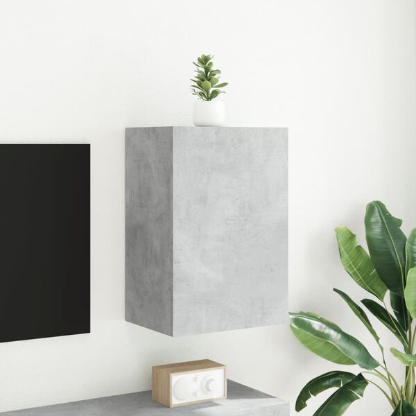 vidaXL TV Wall Cabinet Concrete Grey 40.5x30x60 cm Engineered Wood
