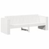 vidaXL Garden Sofa White 185.5 x 60 x 62 cm Solid Pine Wood