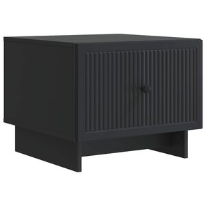 vidaXL Coffee Table with Drawer Black 49 x 50 x 40 cm Engineered Wood