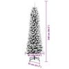 vidaXL Artificial Christmas Tree with 300 LEDs Green and white 240 cm