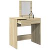 vidaXL Dressing Table with Mirror Sonoma Oak 73x46.5x120 cm
