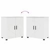 vidaXL Bathroom Furniture Set 5 pcs High gloss white Engineered wood