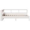 vidaXL Bookcase Bed without Mattress White 75x190 cm Solid Wood Pine