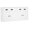 vidaXL Sideboards 2 pcs White Engineered Wood