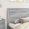 vidaXL Headboard with Headboard Grey Sonoma 200 cm Engineered Wood