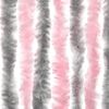 vidaXL Fly Curtain Silver Grey and Pink 118x220 cm Chenille
