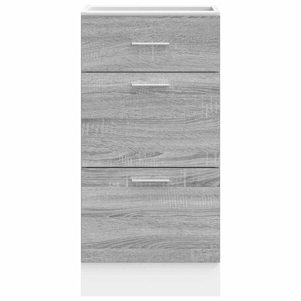 vidaXL Bottom Cabinet Lyon Grey Sonoma 40x46x81.5 cm Engineered Wood