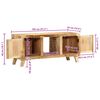 vidaXL TV Cabinet 105x46x32 cm Solid Wood Rough Mango