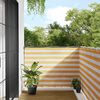 vidaXL Balcony Screen Yellow and White Stripe 120x1000 cm