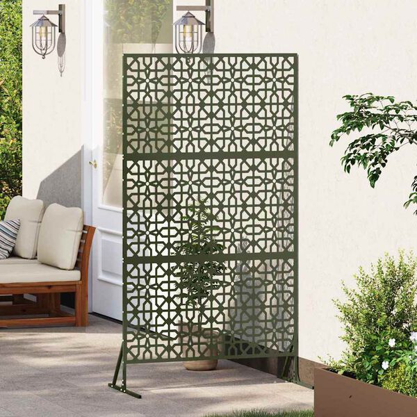 vidaXL Privacy Screen Olive 100 x 50 x 180 cm Steel