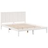 vidaXL Extra Long Bed Frame without Mattress White 180x220 cm Solid Wood