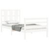 vidaXL Bed Frame without Mattress White 100x200 cm Solid Wood