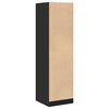 vidaXL Apothecary Cabinet Black 40x41x144.5 cm Engineered Wood