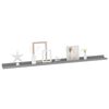 vidaXL Wall Shelves 4 pcs Grey 115x9x3 cm