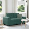 vidaXL Sofa Dark Green 160 x 80 x 82 cm Poly velvet