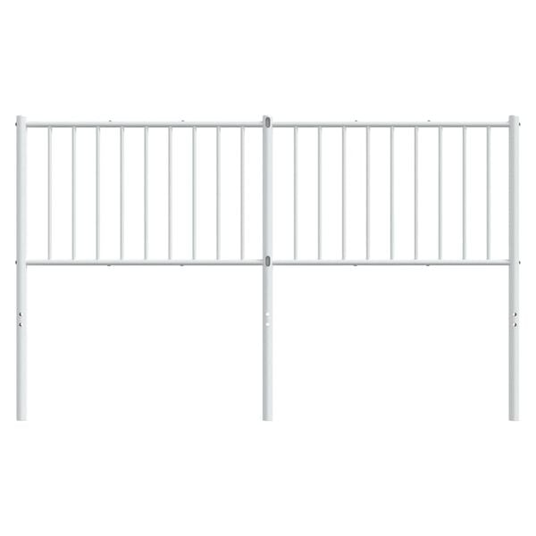 vidaXL Metal Replace Headboard White 150 cm