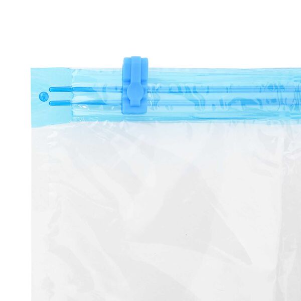 vidaXL Storage Bags 50 pcs Transparent and Blue 70 x 50 cm