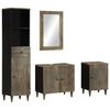 vidaXL 4 Piece Bathroom Furniture Set Solid Wood Mango